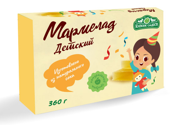 №2 Мармелад  "Детский" белевский 360г   в Кольчугине
