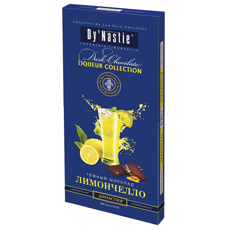  Династия Шоколад "Лимончело", (блок 10шт по 100г)  в Кольчугине