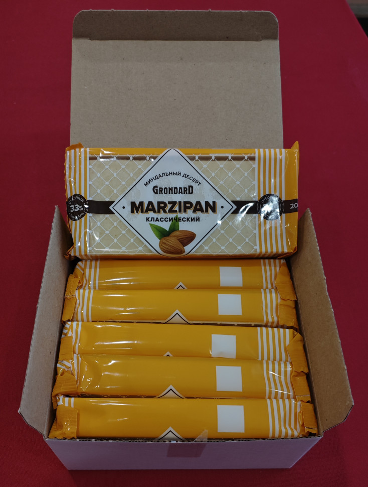  TM Grondard      (11133) Марципан 33%, (блок 6 шт по 200г)             в Кольчугине