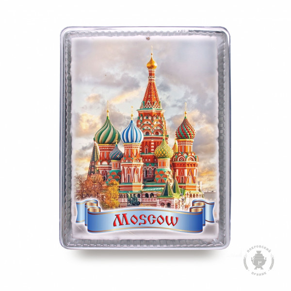 №3 Пряник 600г MOSCOW с фотопечатью (в подарочной пластиковой упаковке)  в Кольчугине