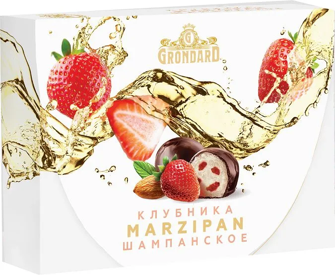 TM Grondard       (10185) Конфеты глазированные Марципановые Клубника и Шампанское, 98г в Кольчугине